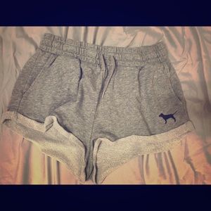 Pink sweat shorts